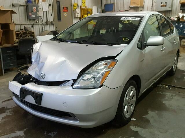 JTDKB20U983303287 - 2008 TOYOTA PRIUS SILVER photo 2