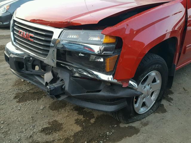 1GTD5MFE3C8125660 - 2012 GMC CANYON SLE RED photo 9