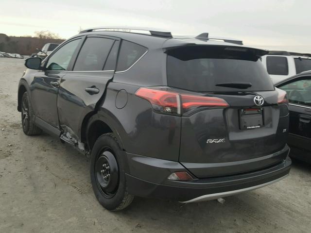 2T3NFREV6GW308809 - 2016 TOYOTA RAV4 SE GRAY photo 3