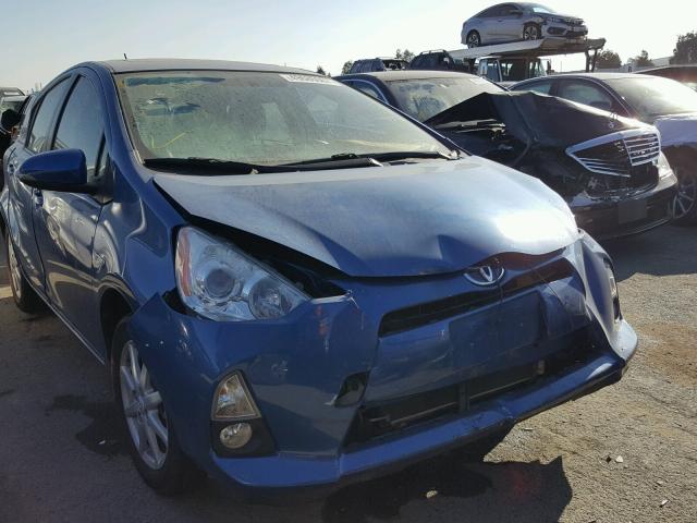 JTDKDTB30D1036910 - 2013 TOYOTA PRIUS C BLUE photo 1