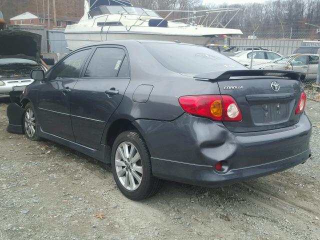 2T1BU4EEXAC471881 - 2010 TOYOTA COROLLA BA GRAY photo 3