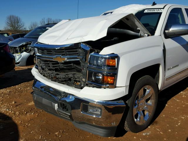 1GCRCSEC1EZ240240 - 2014 CHEVROLET SILVERADO WHITE photo 9