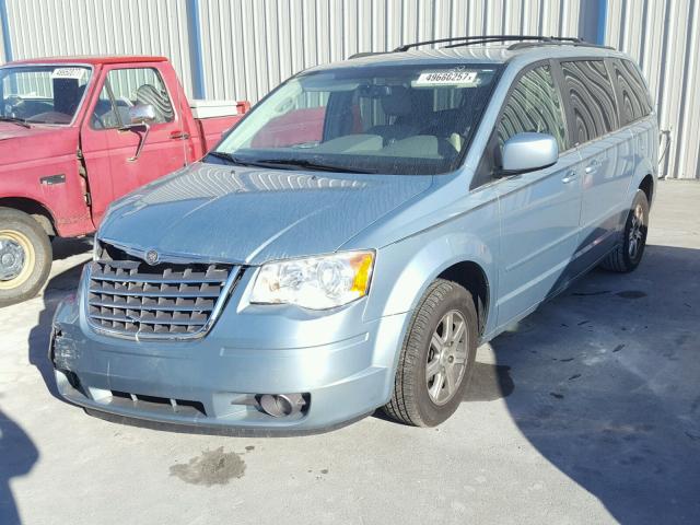 2A8HR54PX8R653118 - 2008 CHRYSLER TOWN & COU BLUE photo 2