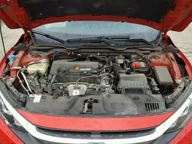 2HGFC2F79GH558082 - 2016 HONDA CIVIC EX RED photo 7