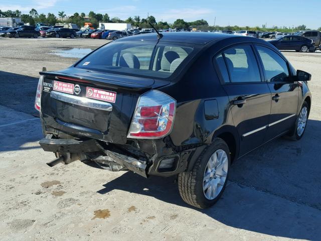 3N1AB6AP9CL770608 - 2012 NISSAN SENTRA 2.0 BLACK photo 4