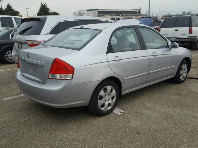 KNAFE121375437508 - 2007 KIA SPECTRA EX SILVER photo 4