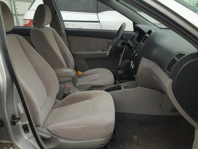 KNAFE121375437508 - 2007 KIA SPECTRA EX SILVER photo 5