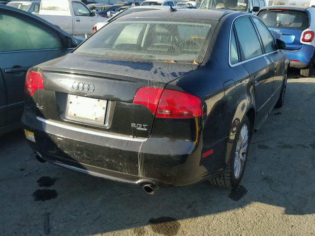 WAUDF78E18A129215 - 2008 AUDI A4 2.0T QU BLACK photo 4