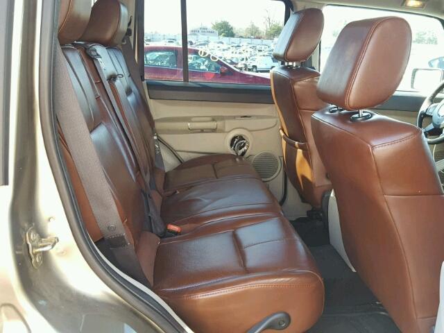 1J8HG58226C280151 - 2006 JEEP COMMANDER ოქროსფერი ფოტო 6