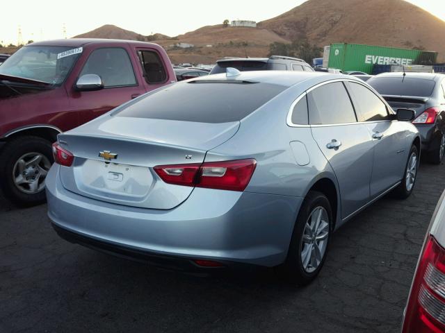 1G1ZE5ST5HF265897 - 2017 CHEVROLET MALIBU LT BLUE photo 4