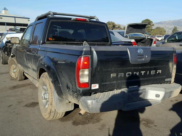 1N6ED27T53C436722 - 2003 NISSAN FRONTIER C BLACK photo 3