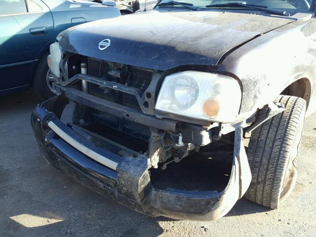 1N6ED27T53C436722 - 2003 NISSAN FRONTIER C BLACK photo 9