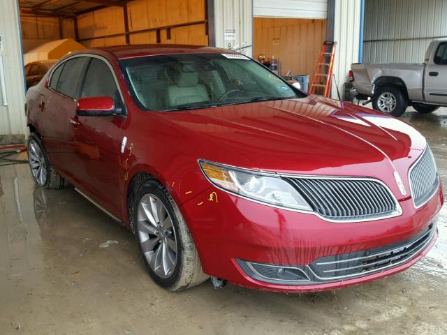 1LNHL9DK1DG602005 - 2013 LINCOLN MKS RED photo 1