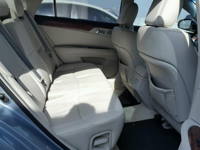 4T1BK3DB8BU436599 - 2011 TOYOTA AVALON BAS BLUE photo 6