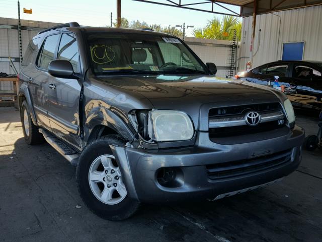 5TDZT34A56S268437 - 2006 TOYOTA SEQUOIA SR GRAY photo 1