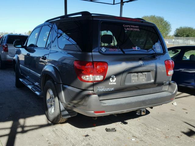 5TDZT34A56S268437 - 2006 TOYOTA SEQUOIA SR GRAY photo 3