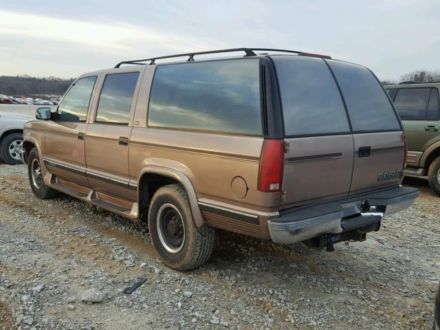 1GBGC26N8RJ354963 - 1994 CHEVROLET SUBURBAN C BROWN photo 3