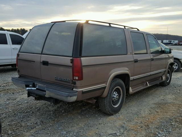 1GBGC26N8RJ354963 - 1994 CHEVROLET SUBURBAN C BROWN photo 4