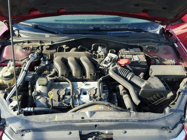 3FAHP01188R173255 - 2008 FORD FUSION SE RED photo 7