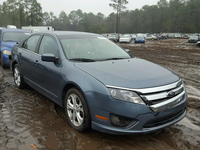 3FAHP0HA2CR408196 - 2012 FORD FUSION SE BLUE photo 1