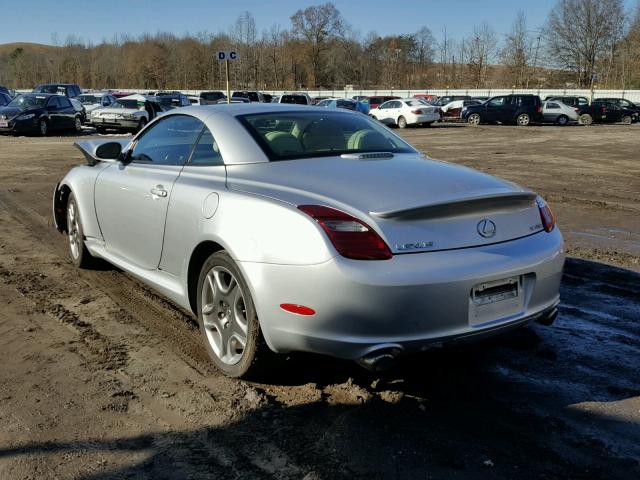 JTHFN45Y479010763 - 2007 LEXUS SC 430 SILVER photo 3