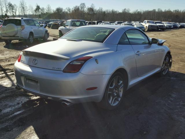 JTHFN45Y479010763 - 2007 LEXUS SC 430 SILVER photo 4