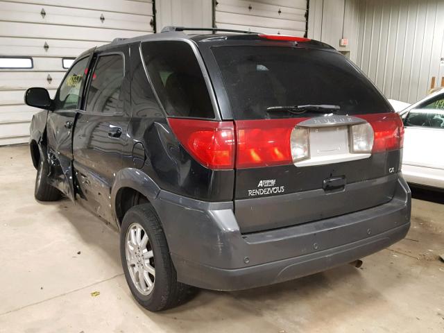 3G5DA03E05S559089 - 2005 BUICK RENDEZVOUS BLACK photo 3