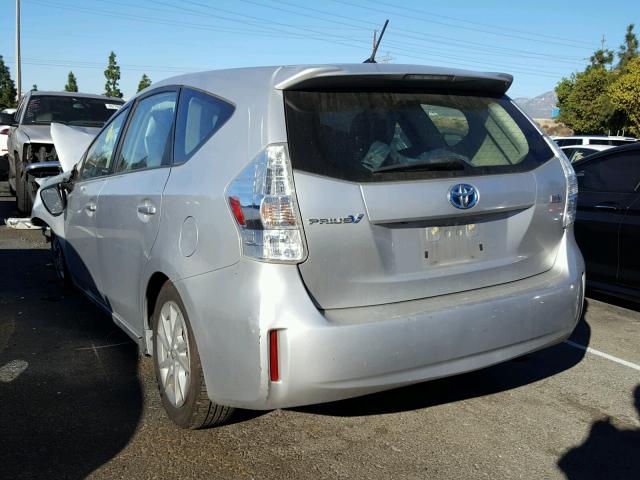 JTDZN3EU1D3232097 - 2013 TOYOTA PRIUS V SILVER photo 3