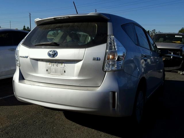 JTDZN3EU1D3232097 - 2013 TOYOTA PRIUS V SILVER photo 4