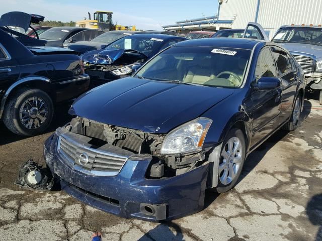 1N4BA41E97C803234 - 2007 NISSAN MAXIMA SE BLUE photo 2