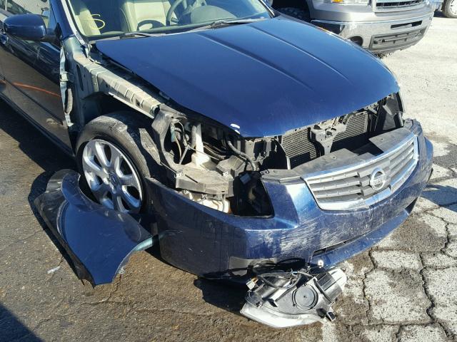 1N4BA41E97C803234 - 2007 NISSAN MAXIMA SE BLUE photo 9