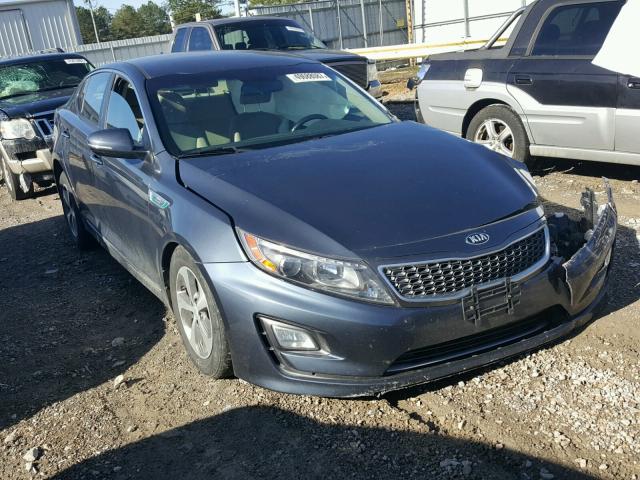 KNAGM4AD3E5065587 - 2014 KIA OPTIMA HYB BLUE photo 1