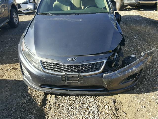 KNAGM4AD3E5065587 - 2014 KIA OPTIMA HYB BLUE photo 7