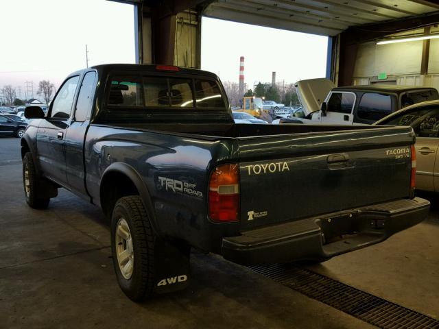 4TAWN72N5WZ157911 - 1998 TOYOTA TACOMA XTR GREEN photo 3