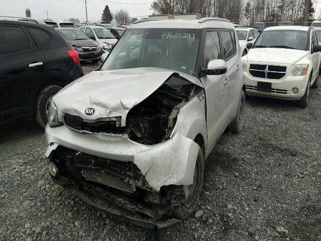 KNDJP3A51E7734902 - 2014 KIA SOUL + SILVER photo 2