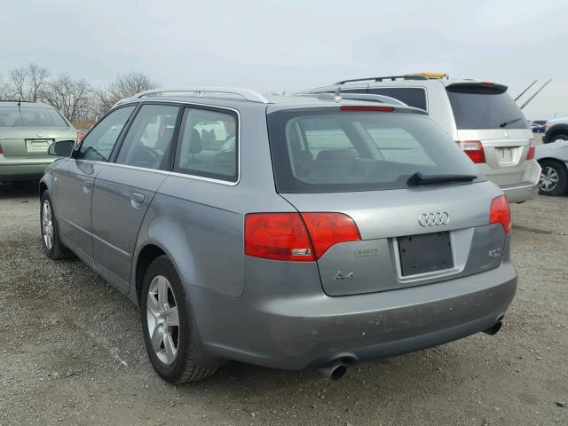 WAUKF78EX5A551230 - 2005 AUDI A4 2.0T AV GRAY photo 3