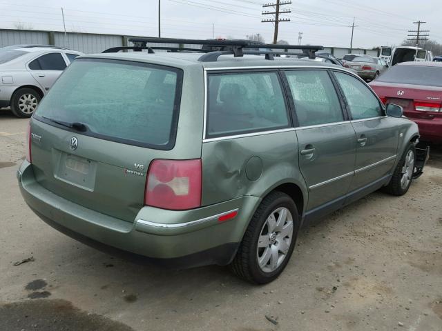 WVWYH63B93E122276 - 2003 VOLKSWAGEN PASSAT GLX GREEN photo 4