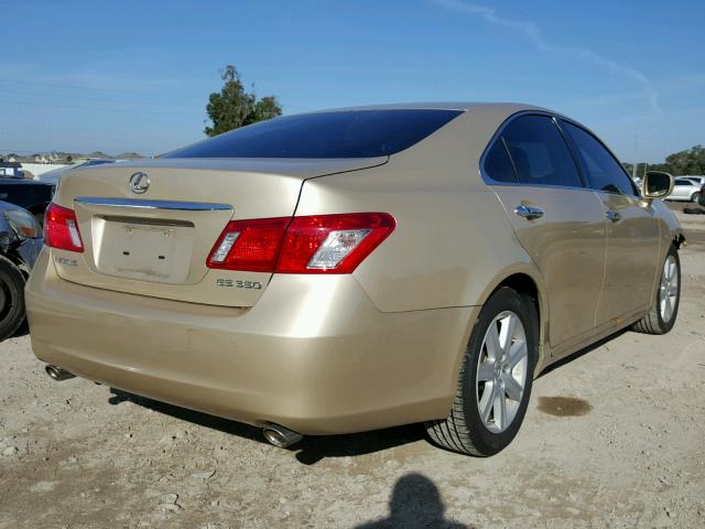 JTHBJ46G972084608 - 2007 LEXUS ES 350 GOLD photo 4