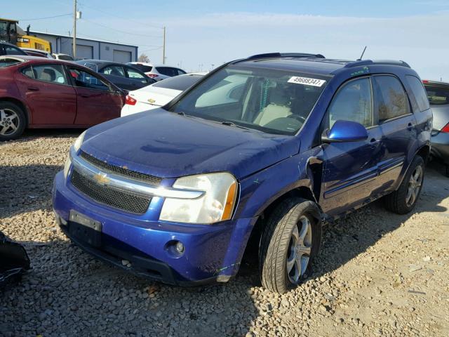 2CNDL63F676035375 - 2007 CHEVROLET EQUINOX LT BLUE photo 2