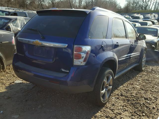 2CNDL63F676035375 - 2007 CHEVROLET EQUINOX LT BLUE photo 4