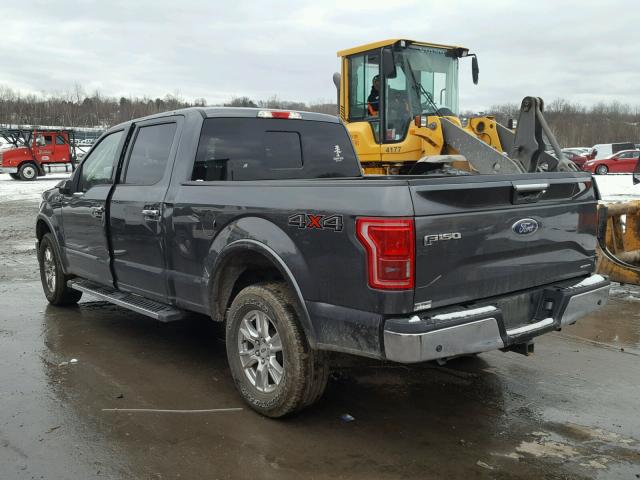 1FTFW1EF4GFC10703 - 2016 FORD F150 SUPER GRAY photo 3