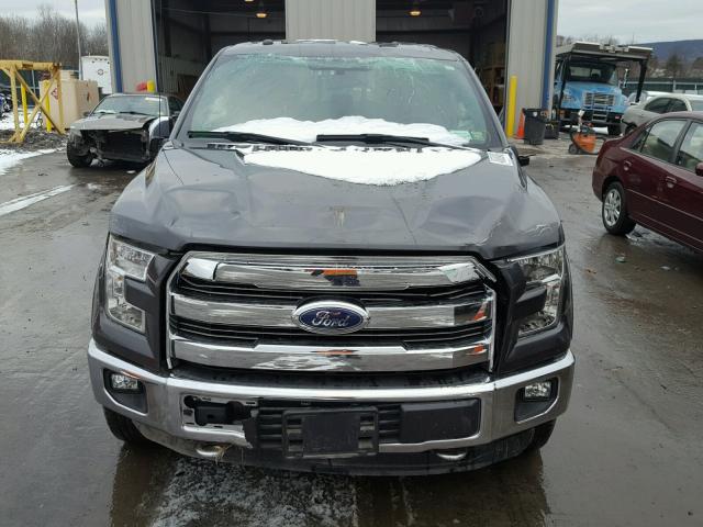 1FTFW1EF4GFC10703 - 2016 FORD F150 SUPER GRAY photo 9