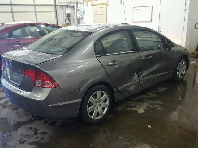 1HGFA16526L123243 - 2006 HONDA CIVIC LX GRAY photo 4