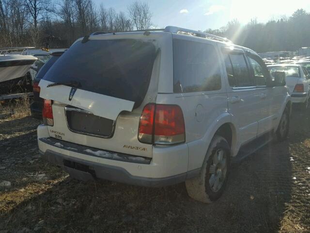 5LMEU88H04ZJ43821 - 2004 LINCOLN AVIATOR WHITE photo 4