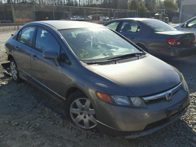 1HGFA16577L023012 - 2007 HONDA CIVIC LX SILVER photo 1