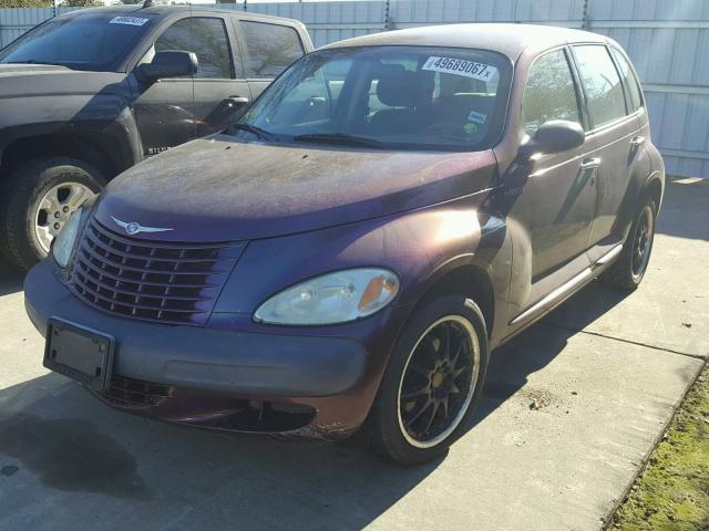 3C4FY4BB61T614869 - 2001 CHRYSLER PT CRUISER PURPLE photo 2