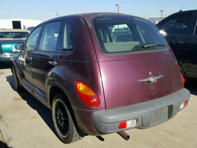 3C4FY4BB61T614869 - 2001 CHRYSLER PT CRUISER PURPLE photo 3