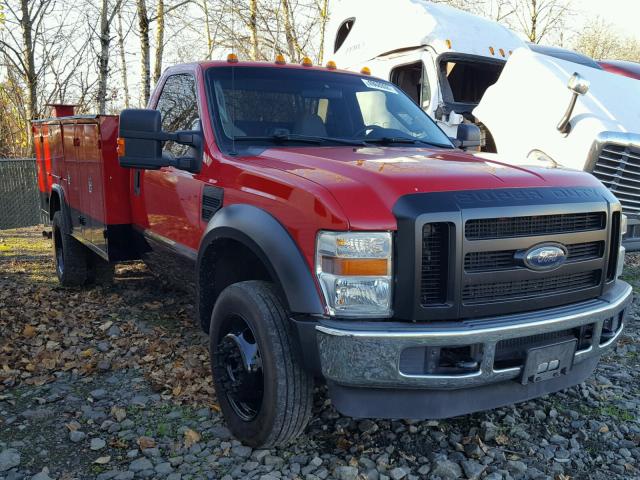 1FDXF46R98ED23693 - 2008 FORD F450 SUPER RED photo 1