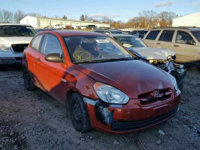 KMHCM36C49U114492 - 2009 HYUNDAI ACCENT GS ORANGE photo 1