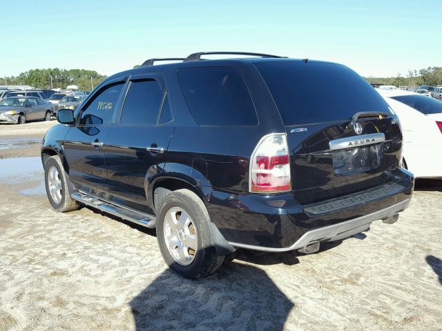 2HNYD18216H502050 - 2006 ACURA MDX BLACK photo 3